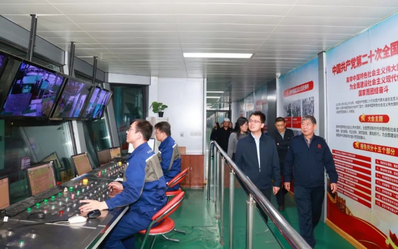 中國工經(jīng)聯(lián)中國工業(yè)碳達峰項目組組長、國際部執(zhí)行主任劉成林一行到榮程集團參觀調(diào)研