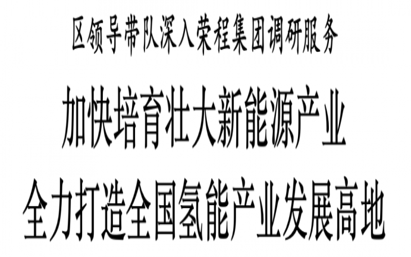 濱海新區(qū)區(qū)委副書記、區(qū)長單澤峰帶隊深入榮程集團調(diào)研服務(wù)