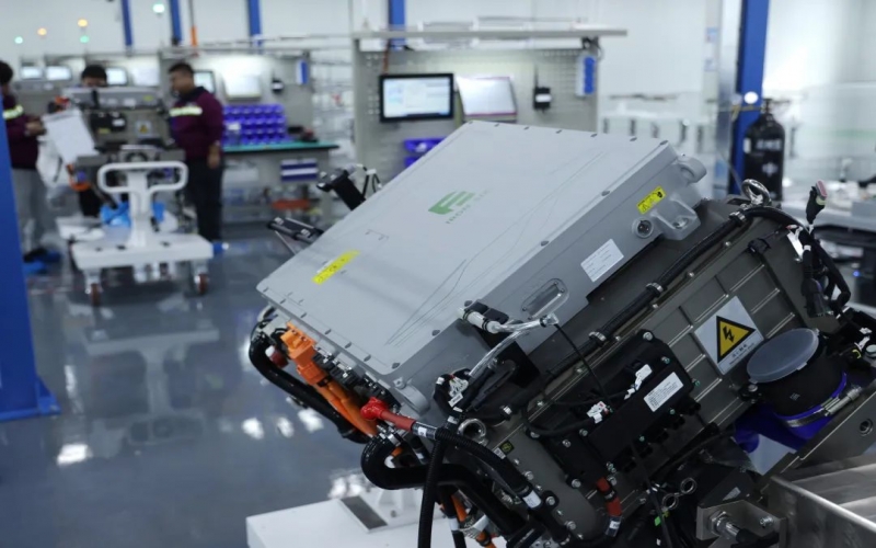 重要里程碑！榮程自有品牌Fe6—200kw氫燃料電池系統(tǒng)成功下線