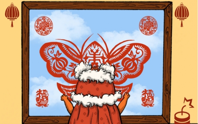 年味漸濃時 - 臘月廿八，貼窗花